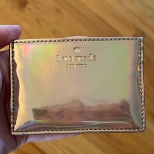 Kate spade pink monochromatic card wallet. Used.  Good condition